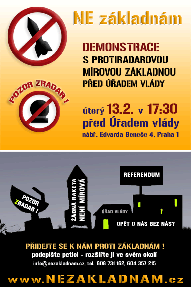 13.2.2007 Demonstrace před Úřadem Vlády